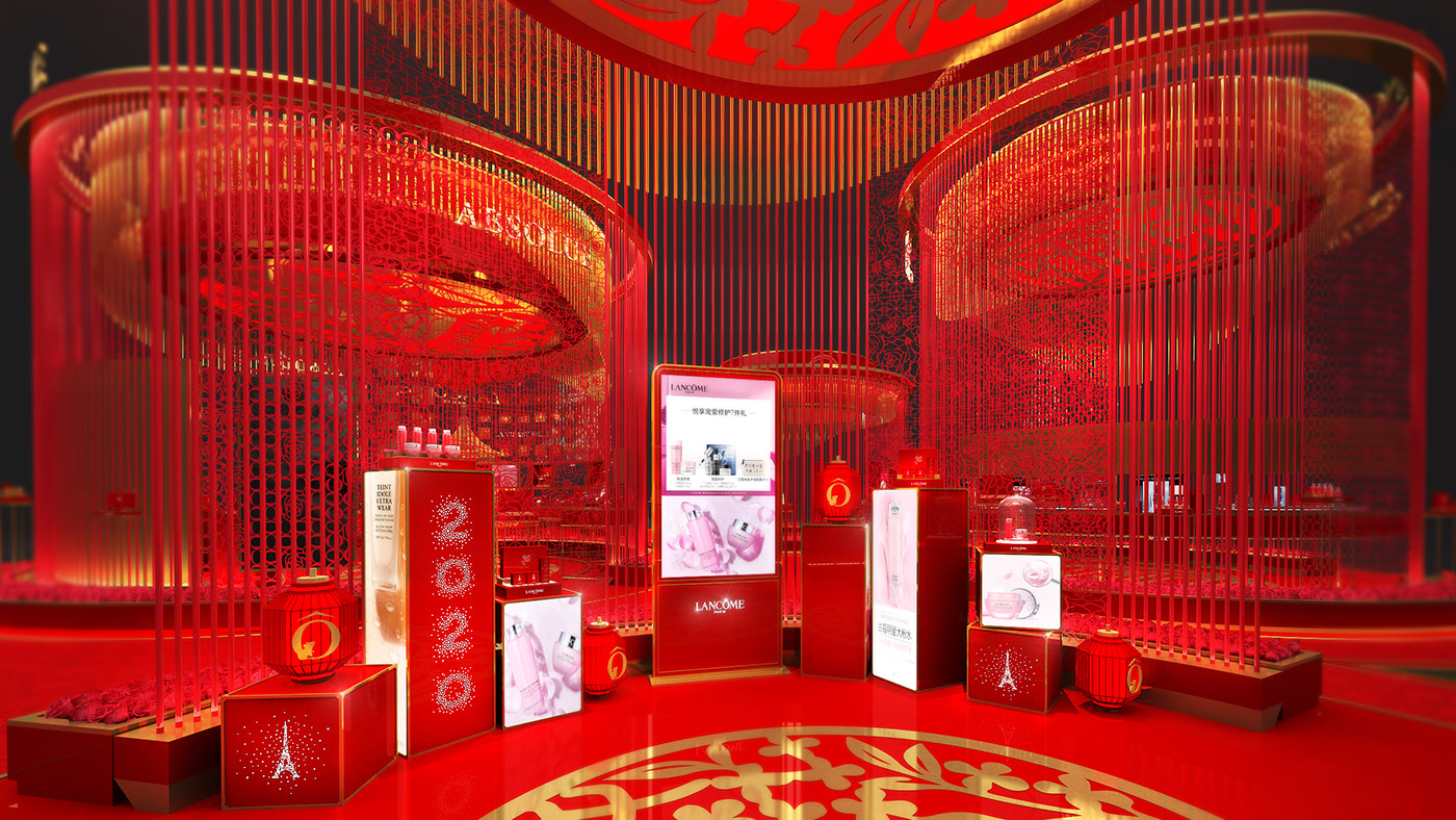 國風(fēng)來襲，LANCOME 蘭蔻2020新春廟會裝置展覽設(shè)計(jì)開啟潮流
