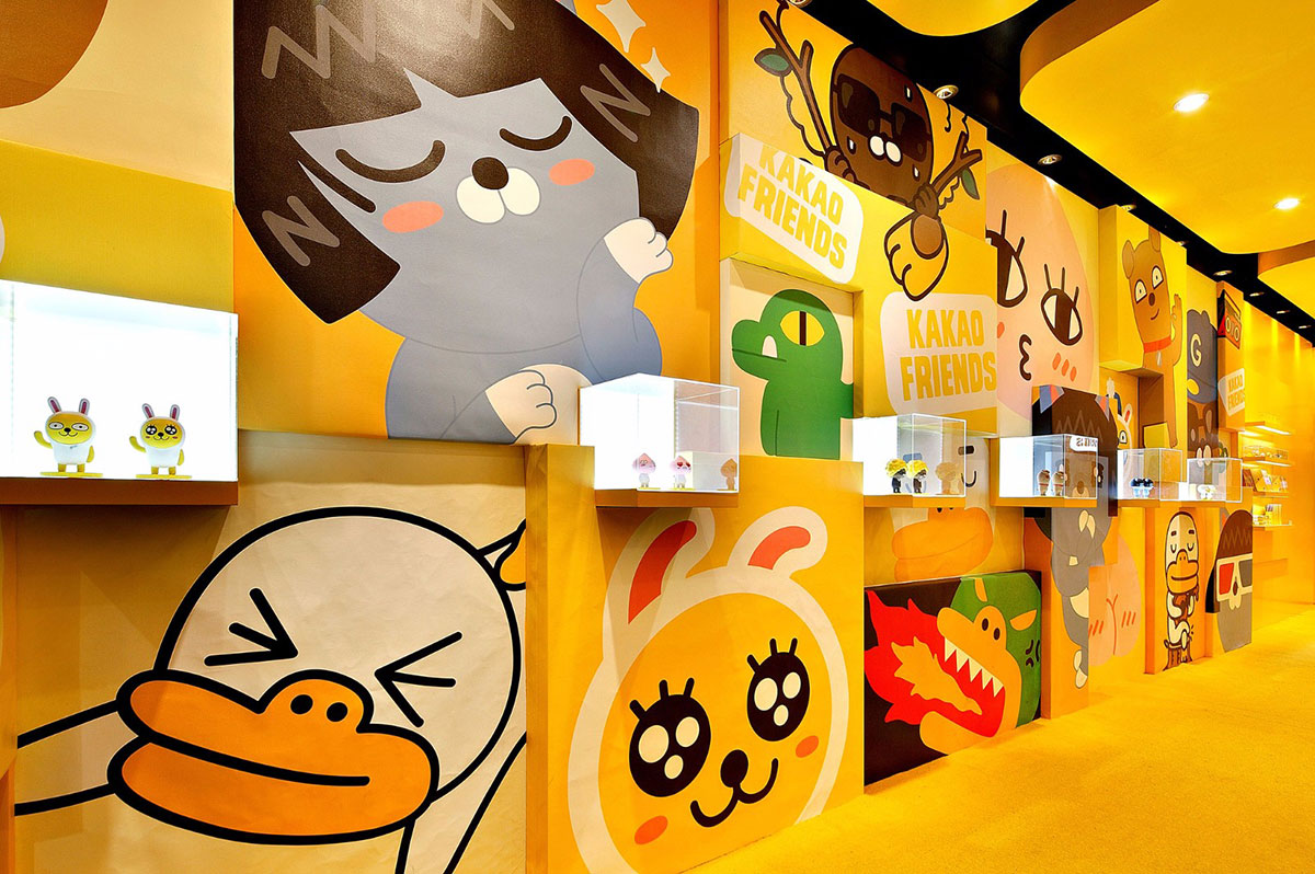 KAKAO主題展覽策劃了那么多萌萌表情人物，看得心都酥了